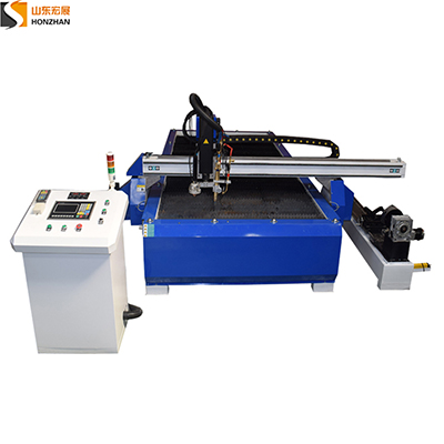  HZ-P1325 4 Axis Plasma and Flame Cutting Machine with Rotation for Metal, Steel, SS, CS